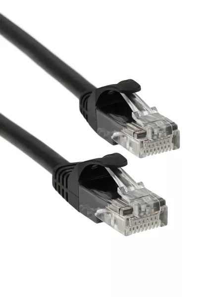OJC CAT6 UTP LSZH PatchCord 0,3 Metre Siyah