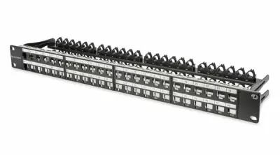 Reçber CAT6A 48-Port FTP 90 Degree Ethernet Patch Panel
