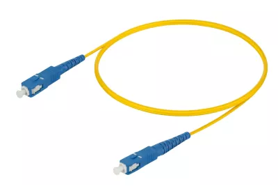 Reçber SC/UPC-SC/UPC | G657A2 Single Mode Fiber Optic Duplex Patch Cord | 2.0x4.1mm (1 m)