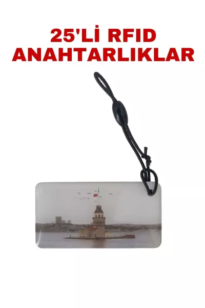 SARKEY SR-604 K Yazılabilir ve Kopyalanabilir RFID Proximity Anahtarlık 125 KHz Kız Kulesi Tasarımlı Keyfob
