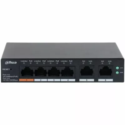 DH-CS4006-4ET-60 6-Port Yönetilebilir 4-Port PoE Bulut Switch