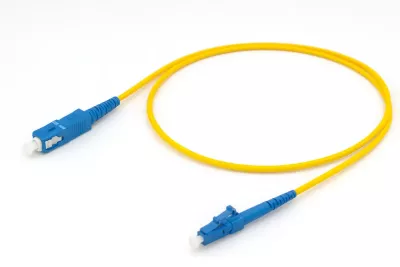 Reçber SC/UPC-LC/UPC | G657A2 Single Mode Fiber Optic Duplex Patch Cord | 2.0x4.1mm (3 m)
