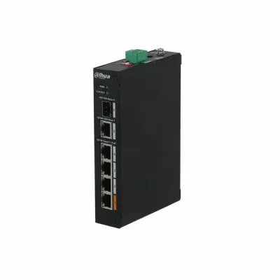 PFS3106-4ET-60-V2 4Port PoE Switch (4FE PoE + 1GE + 1GE SFP, Toplam 60W PoE )