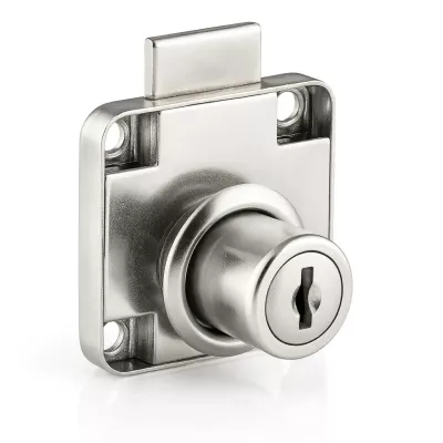 Canex Kare Çekmece Kilidi Nikel Gövde - 22 mm