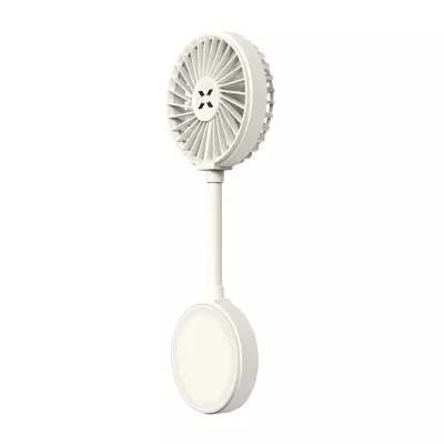 El Vantilatörü | Şarjlı, Taşınabilir, Teleskobik, Katlanabilir, Sessiz, Mini Fan (X6104B) - BEYAZ